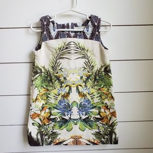 Zara Botanical Bird Dress